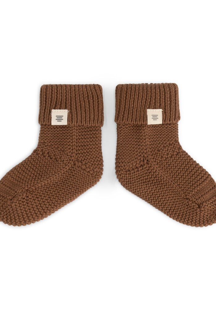 A Tiny Story baby slippers Coffee