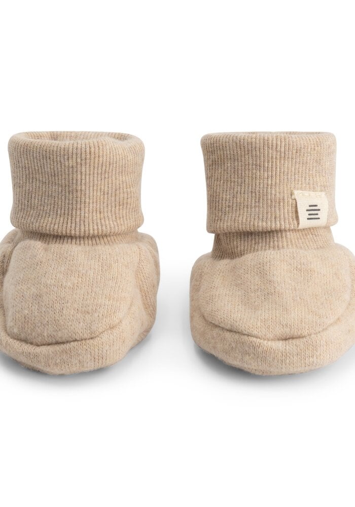 A Tiny Story baby slippers Beige melange