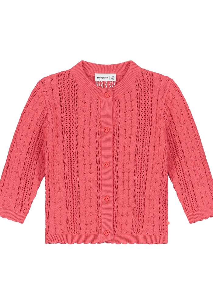 Babyface baby girls cardigans Strawberry
