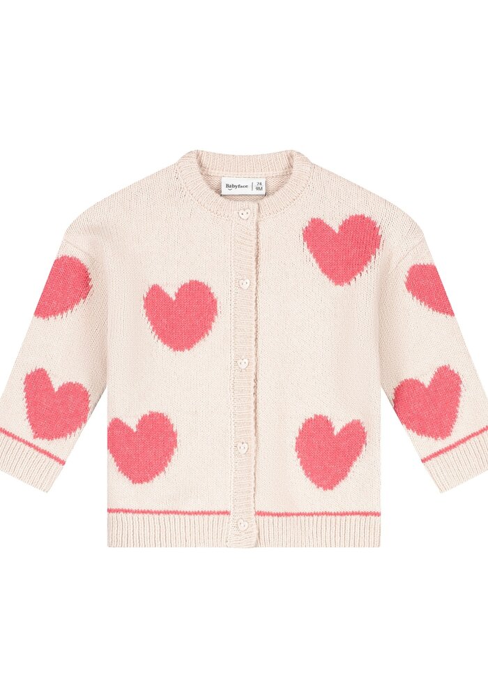 Babyface baby girls cardigans Light pink