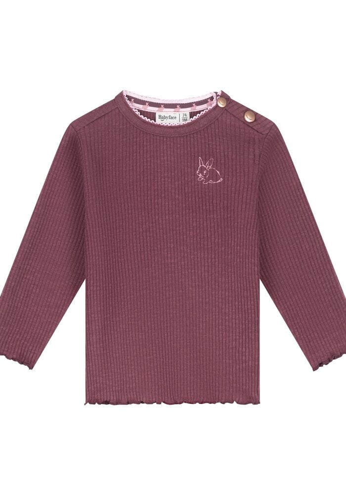 Babyface baby girls t-shirt long sleeve Bordeaux