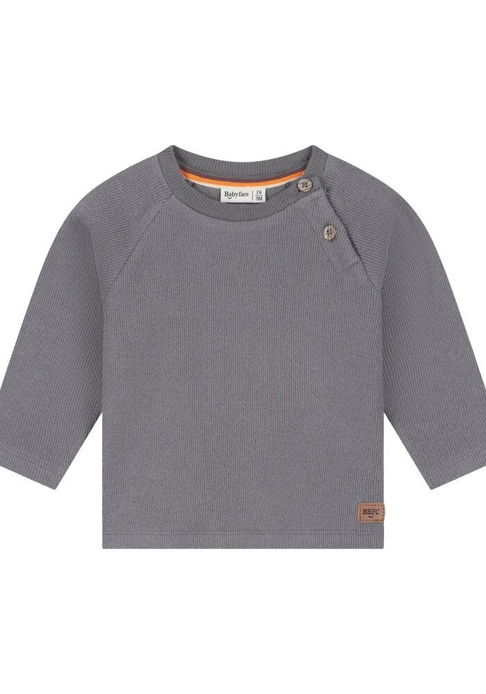 Babyface baby boys T-shirt longsleeve Steel