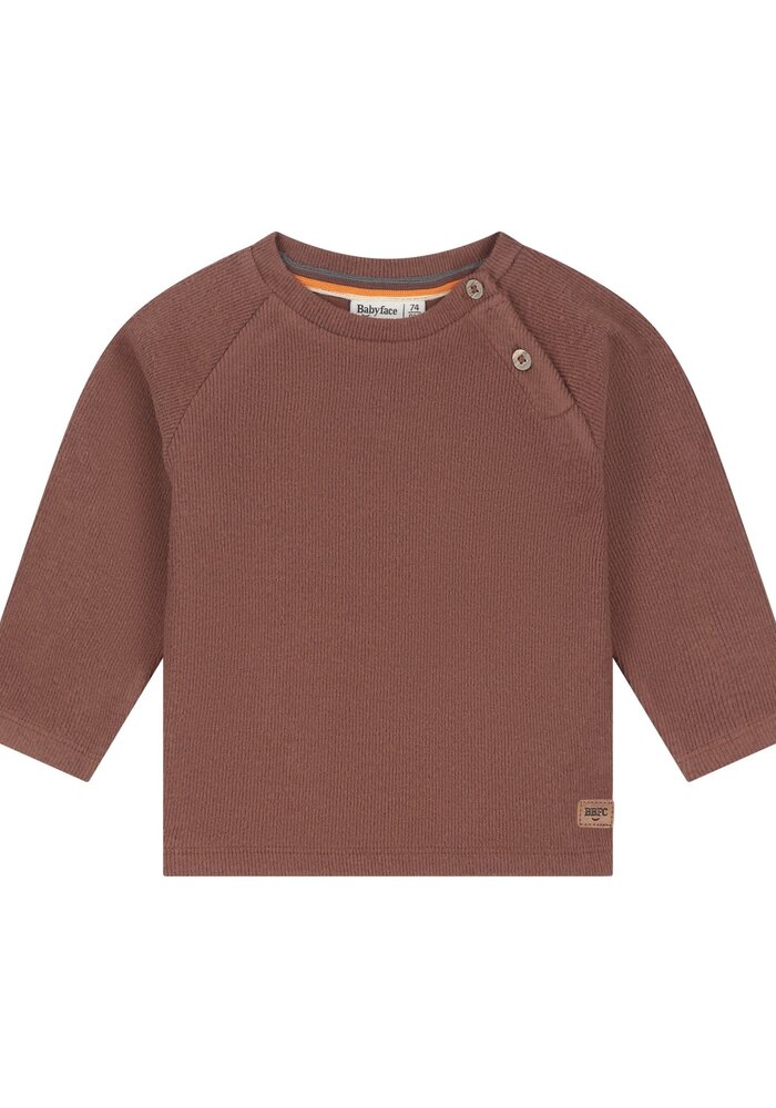 Babyface baby boys T-shirt longsleeve Chocolate