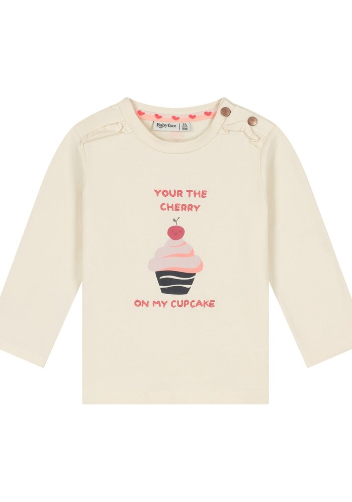 Babyface baby girls t-shirt long sleeve Creams