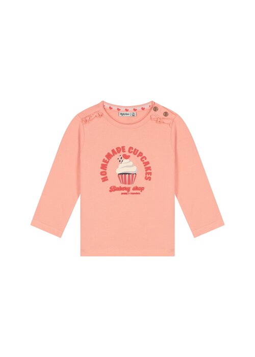 Babyface Babyface baby girls t-shirt long sleeve SALMON