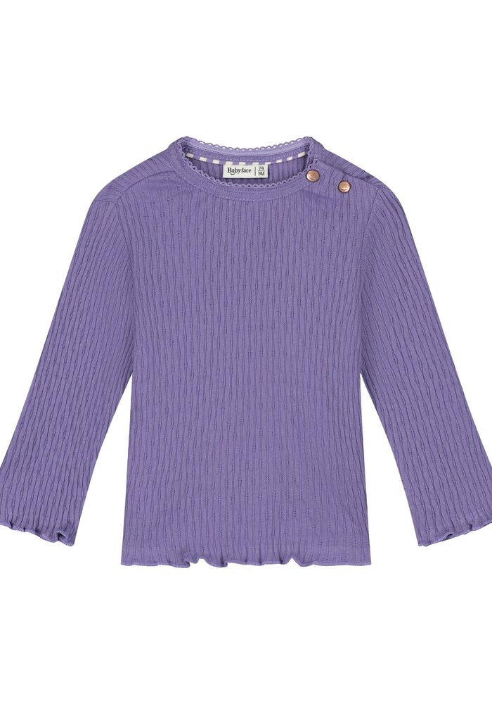 Babyface baby girls t-shirt long sleeve Faded Plumm