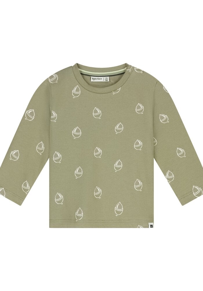 Babyface baby boys t-shirt long sleeve Army