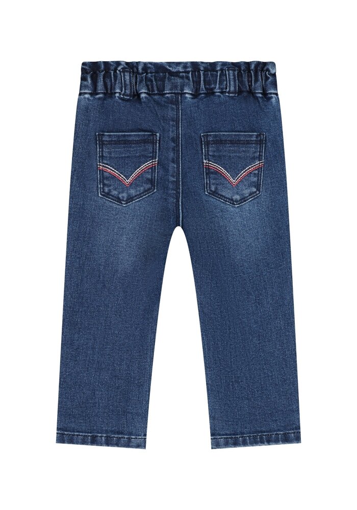Babyface baby girls denim pants paperbag Dark blue denim