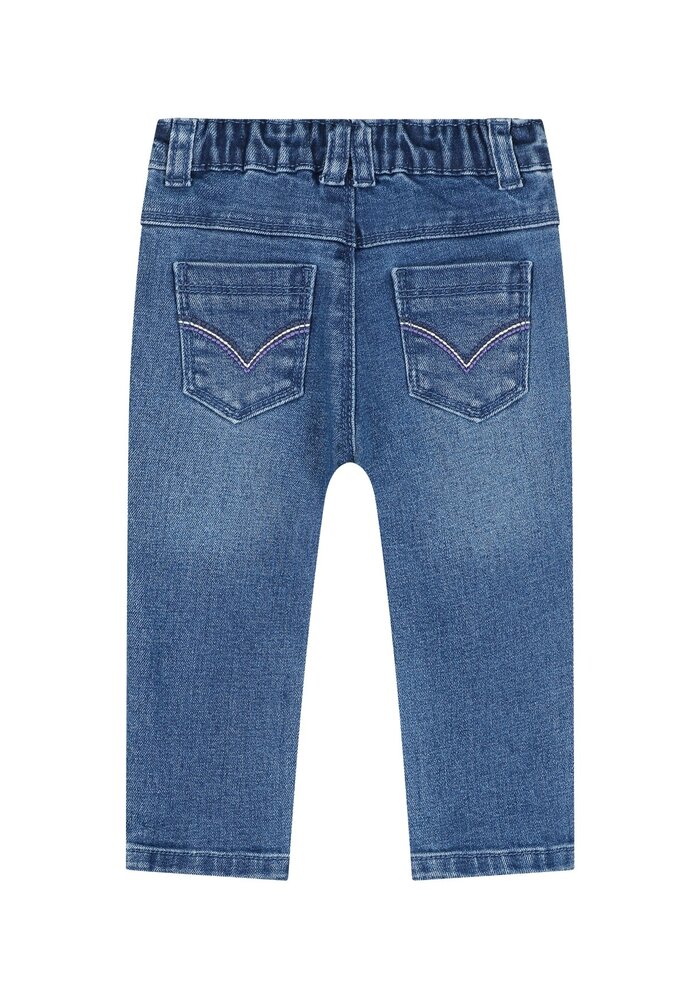 Babyface baby girls denim pants Medium blue denim_1