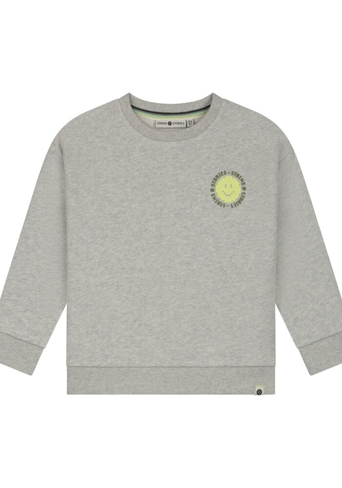 Stains and Stories boys sweatshirt Light Grey Melee