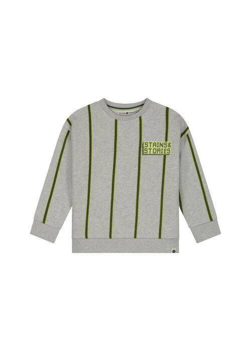 STAINS AND STORIES Stains and Stories boys sweatshirt Light Grey Meleee