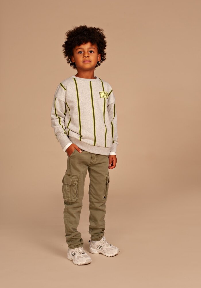 Stains and Stories boys sweatshirt Light Grey Meleee