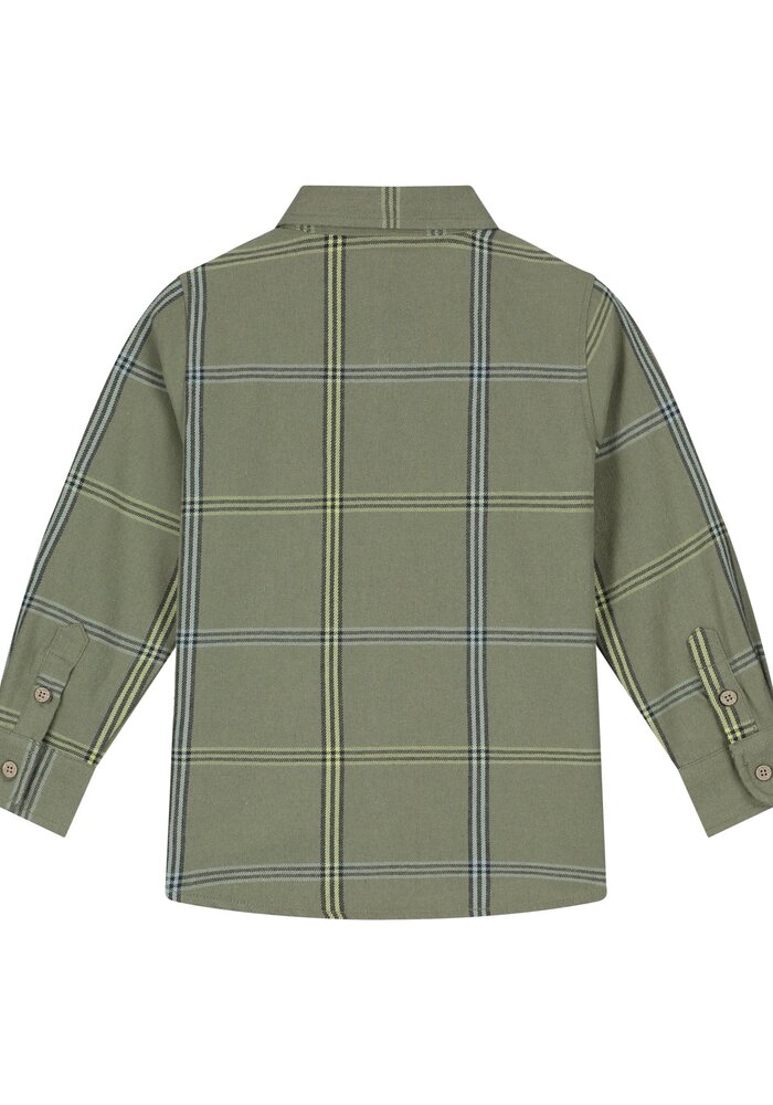 Stains and Stories boys shirt long sleeve Army