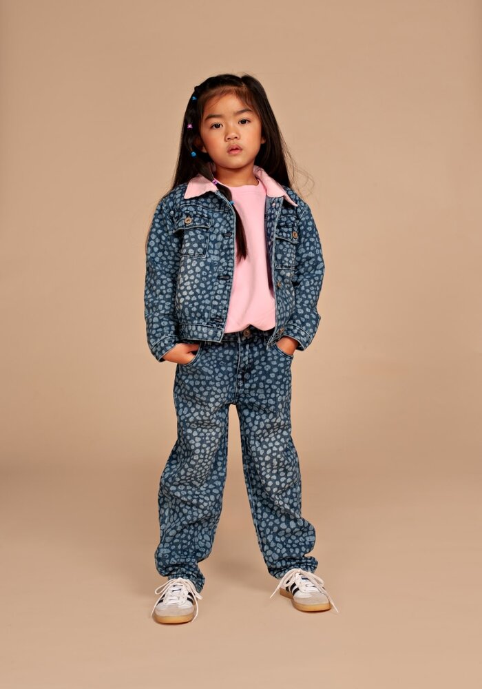Stains and Stories girls denim jacket Medium blue denim