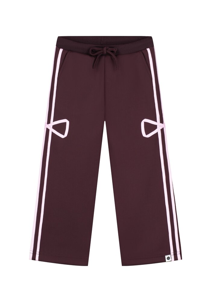 Stains and Stories girls track pant Wine Red