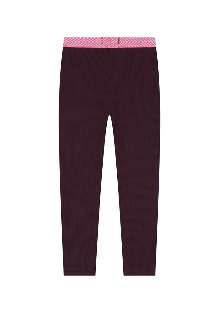 Stains and Stories girls legging Wine Red