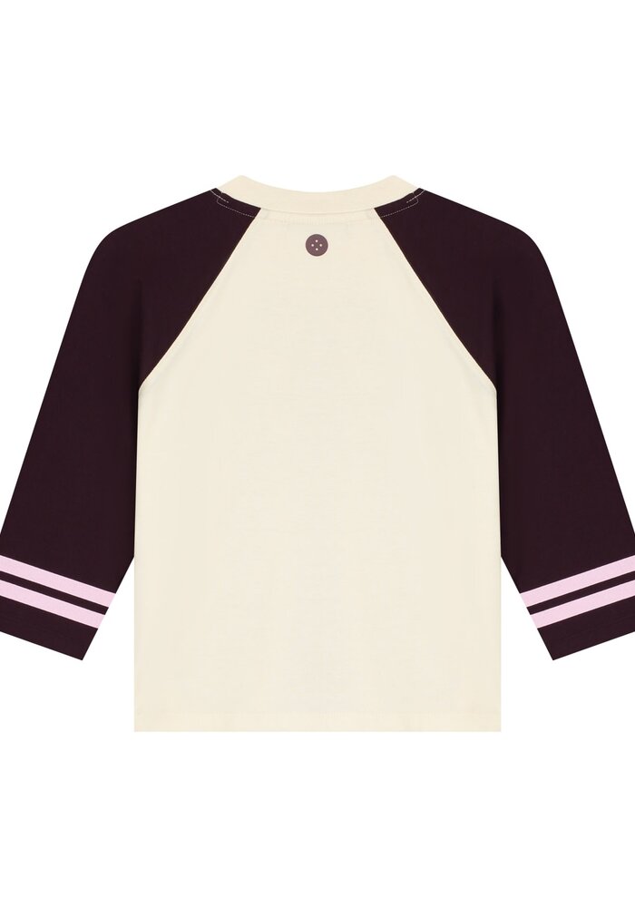 Stains and Stories girls t-shirt long sleeve Wine Redd