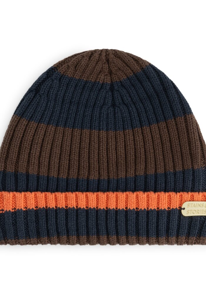 Stains and Stories boys hat Dark Brown