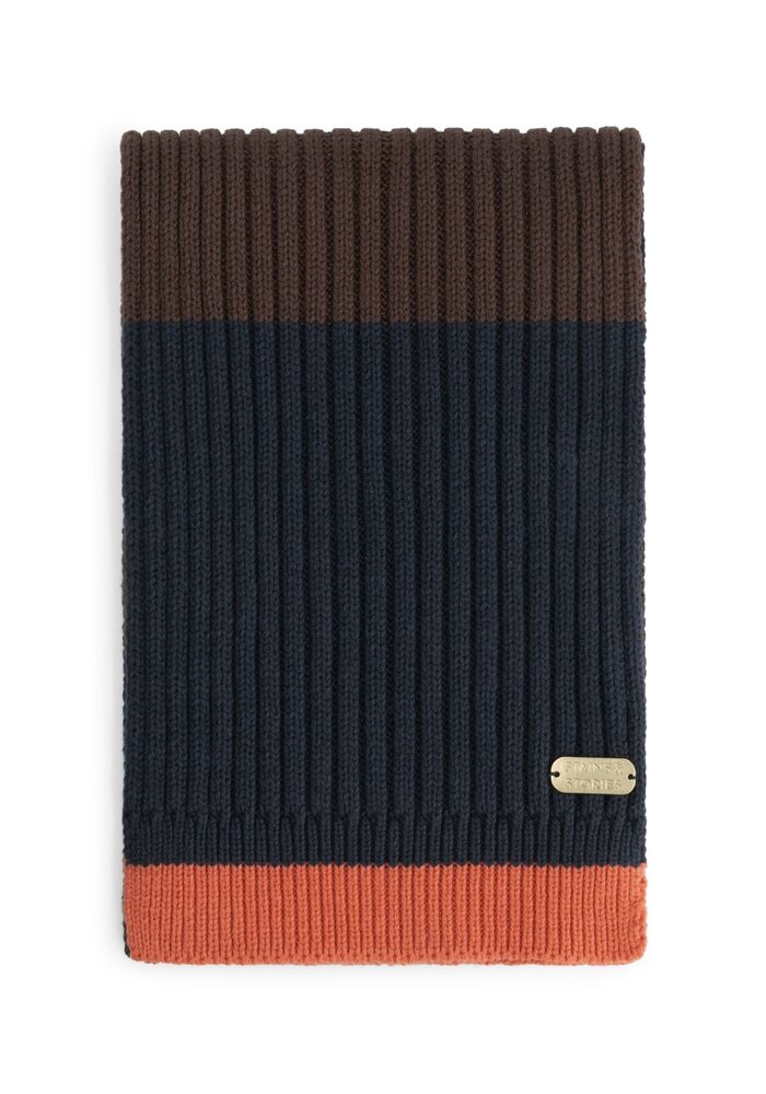 Stains and Stories boys scarf Dark Brown