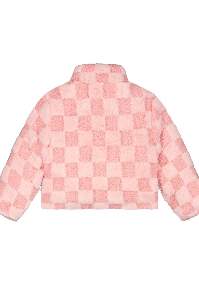 Stains and Stories girls teddy jacket Pink