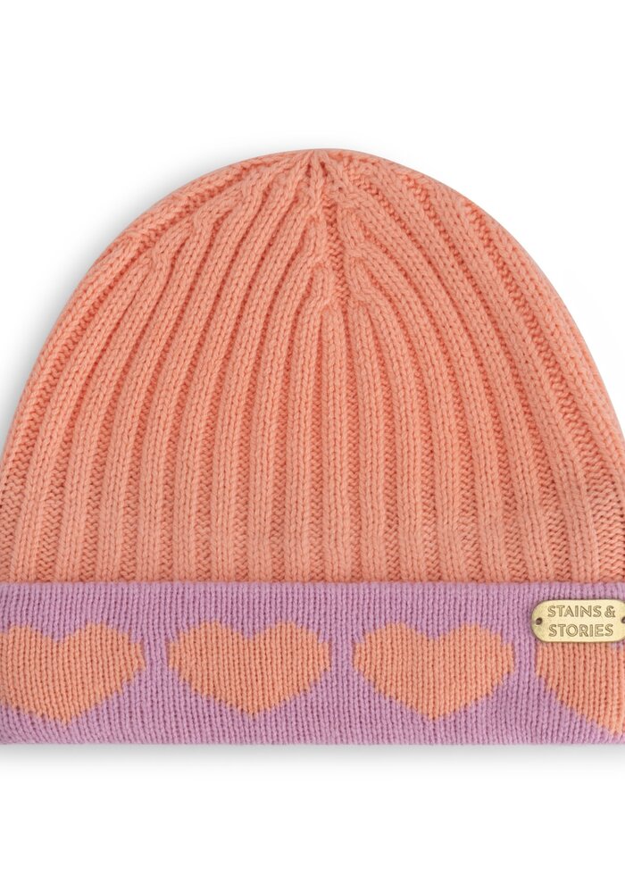 Stains and Stories girls hat Salmon