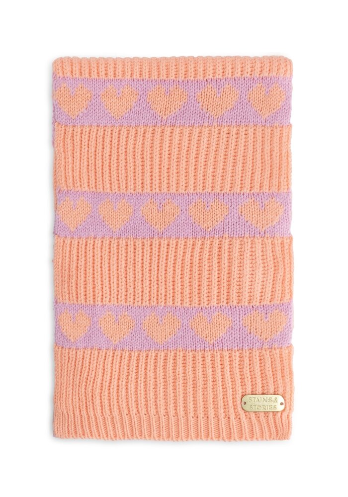 Stains and Stories girls scarf Salmon