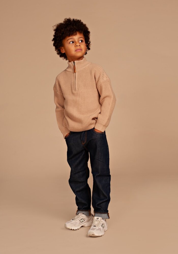 Stains and Stories boys denim wide fit Dark blue denim