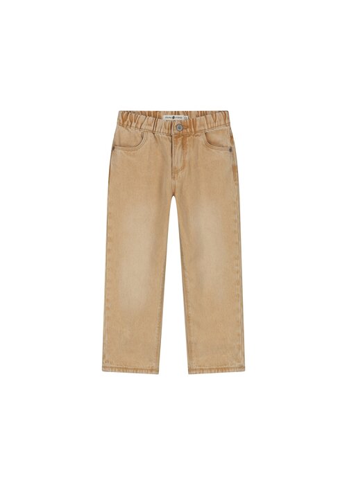 STAINS AND STORIES Stains and Stories boys pants wide fit full elastic Camel
