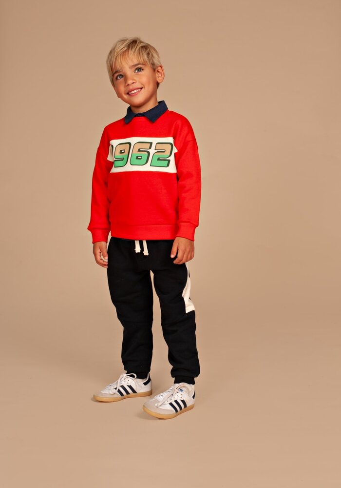 Stains and Stories boys sweatshirt Red