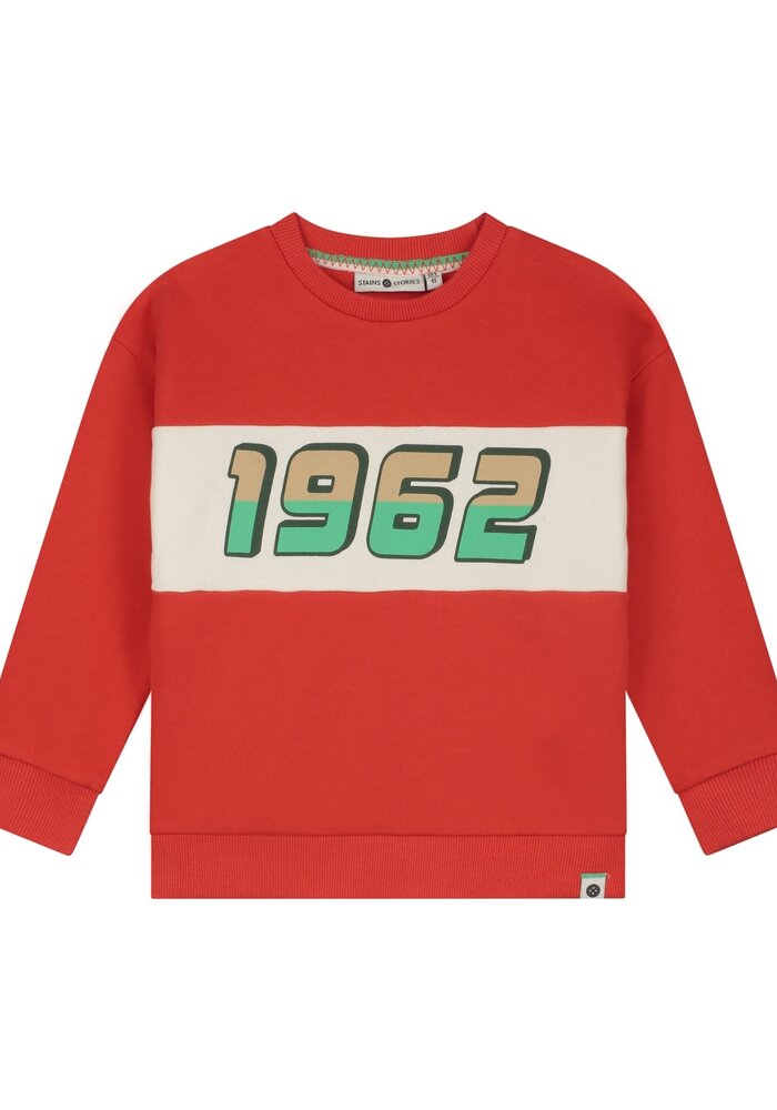 Stains and Stories boys sweatshirt Red