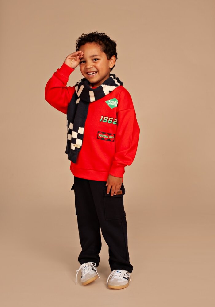 Stains and Stories boys sweatshirt Red |