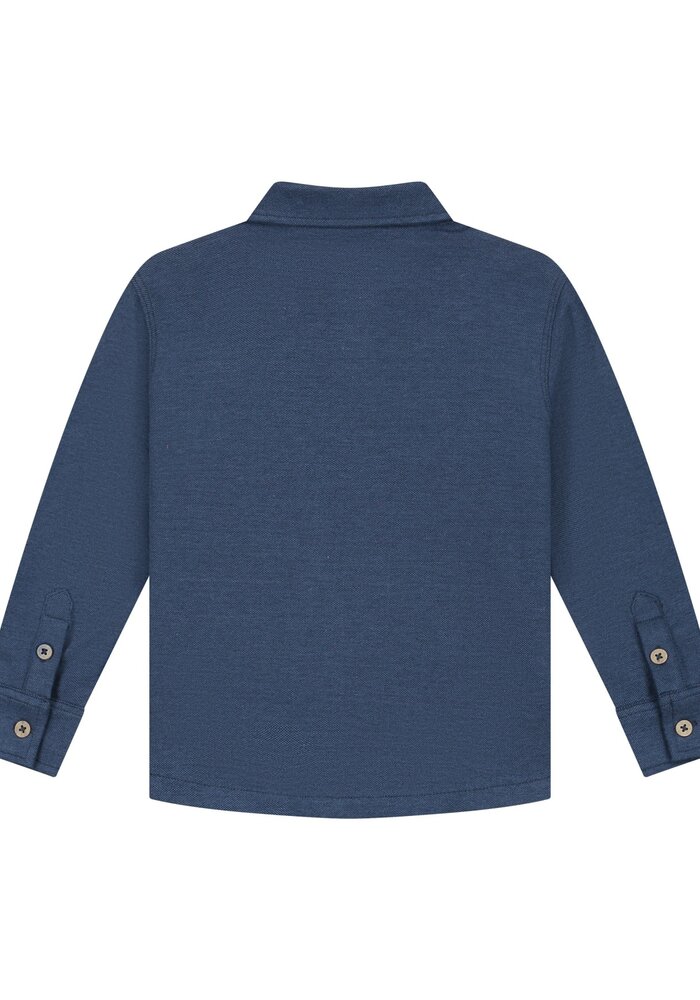 Stains and Stories boys shirt long sleeve Navy