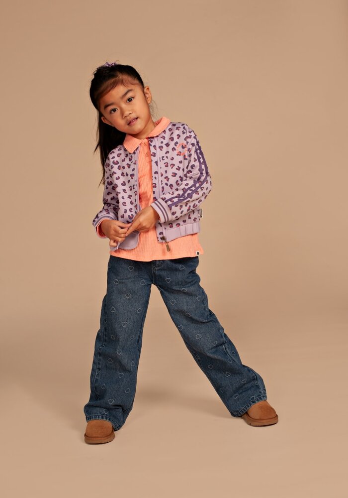 Stains and Stories girls denim wide leg pant Medium blue denim