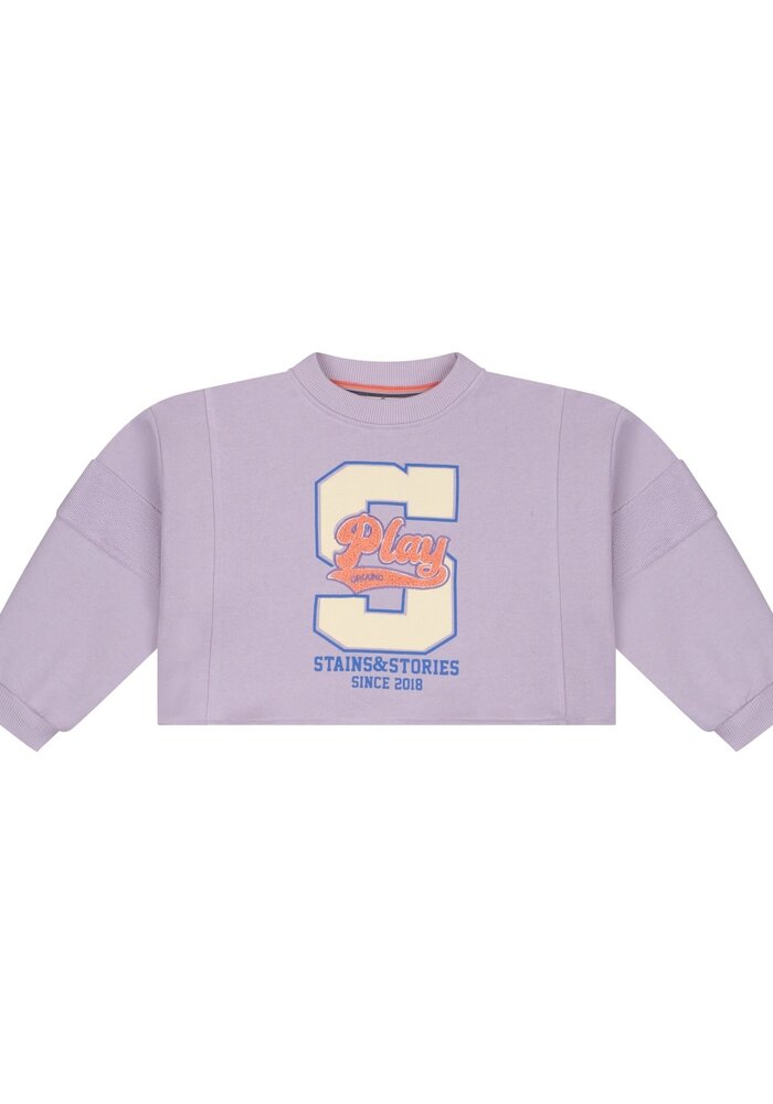 Stains and Stories girls sweatshirt Lilac