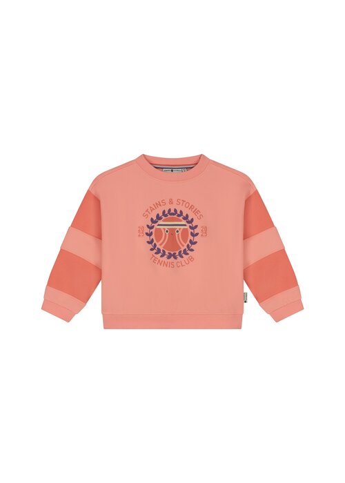 STAINS AND STORIES Stains and Stories girls sweatshirt Salmon
