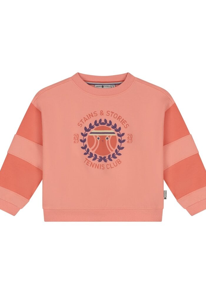 Stains and Stories girls sweatshirt Salmon