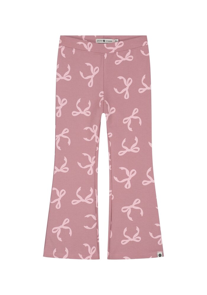Stains and Stories girls flared pants Rosewood
