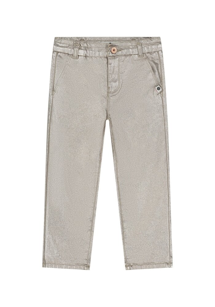Stains and Stories girls paperback metalic pant Gold