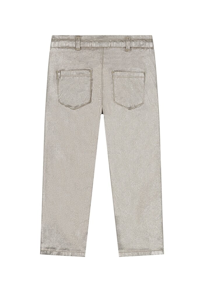 Stains and Stories girls paperback metalic pant Gold
