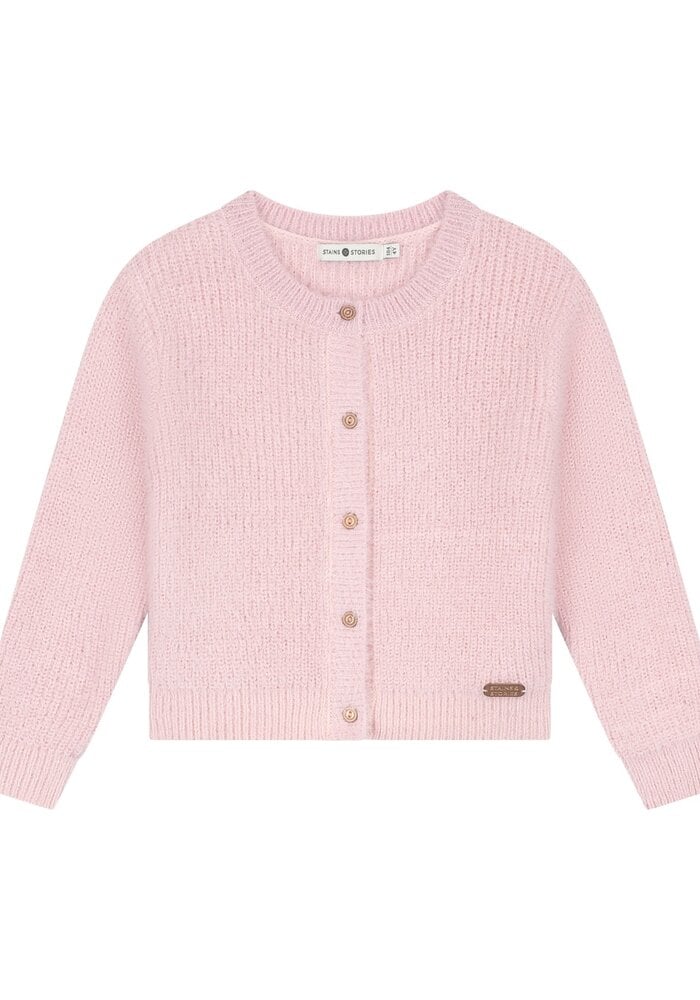 Stains and Stories girls cardigan Blush