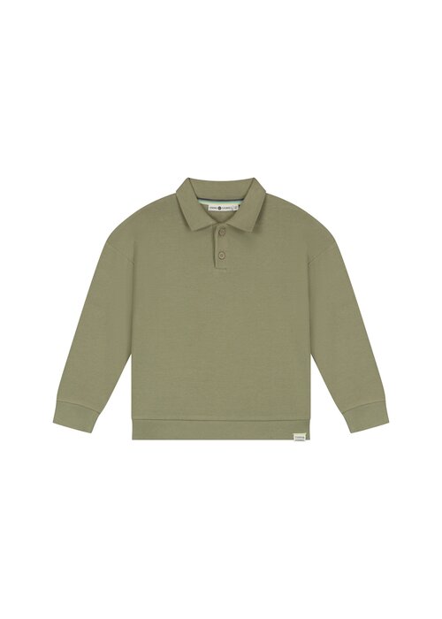 STAINS AND STORIES Stains and Stories boys polo long sleeve Army