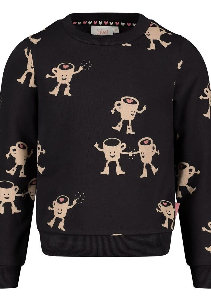 Jubel Sweater AOP relaxed fit - City Chic Antraciet