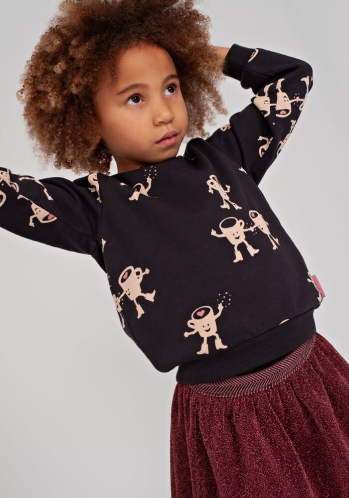 Jubel Sweater AOP relaxed fit - City Chic Antraciet