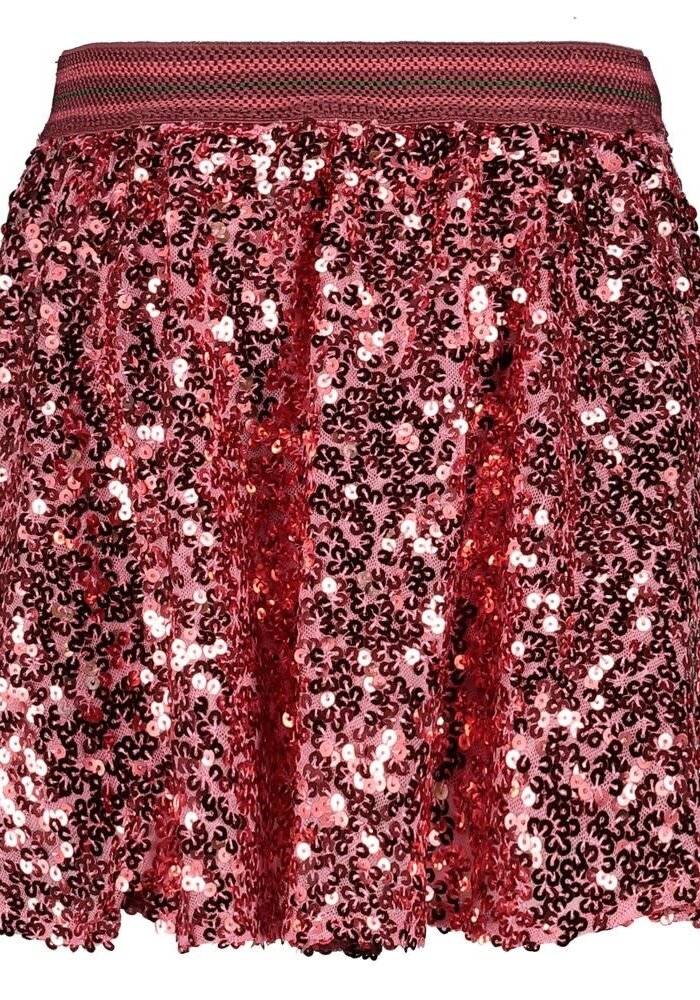 Jubel Pailetten rok - Moon Flowers Roze