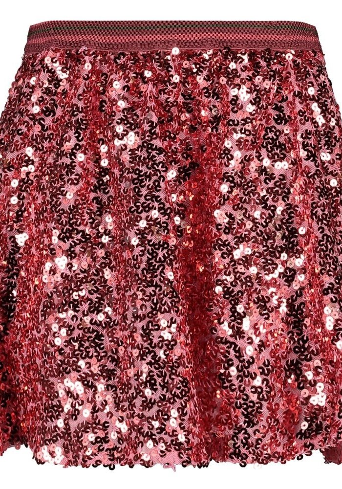 Jubel Pailetten rok - Moon Flowers Roze