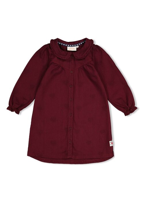 Jubel Jubel Jurk - Daily Princess Bordeaux