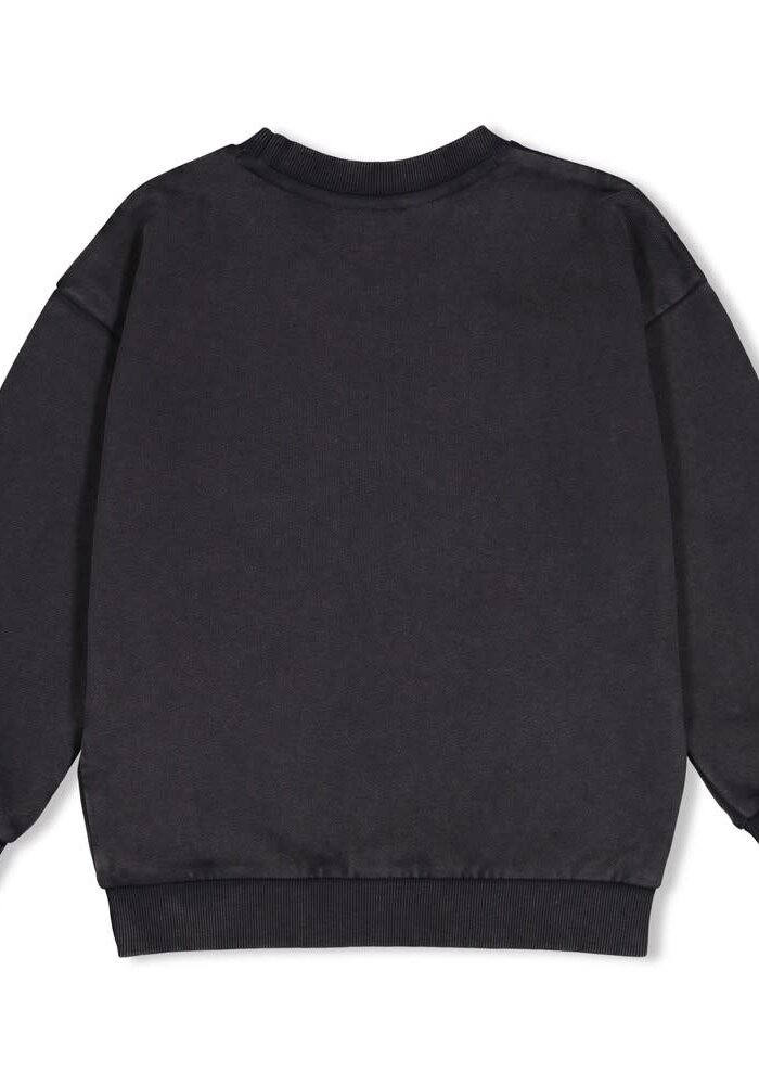 Sturdy Sweater relaxed fit - Mountain top Antraciet