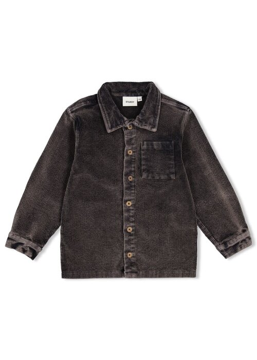 Sturdy Sturdy Overhemd corduroy - Mountain top Antraciet