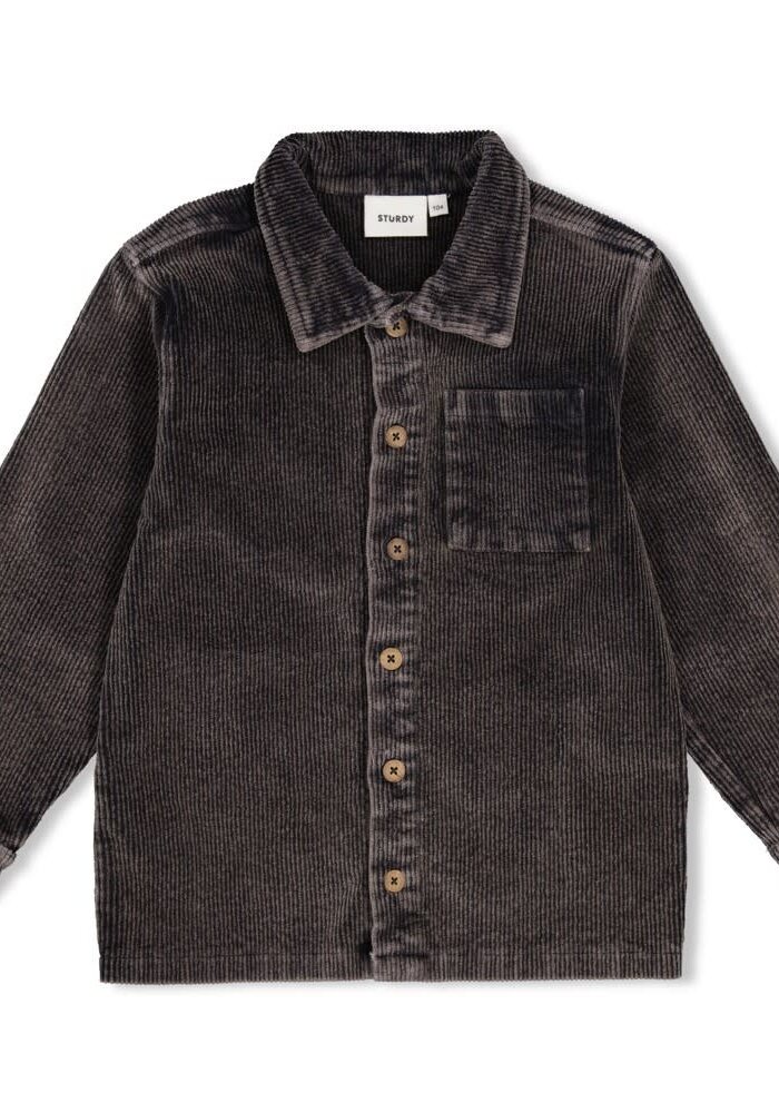 Sturdy Overhemd corduroy - Mountain top Antraciet