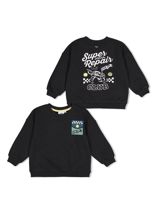 Sturdy Sturdy Sweater met backprint oversized - Fix It Antraciet